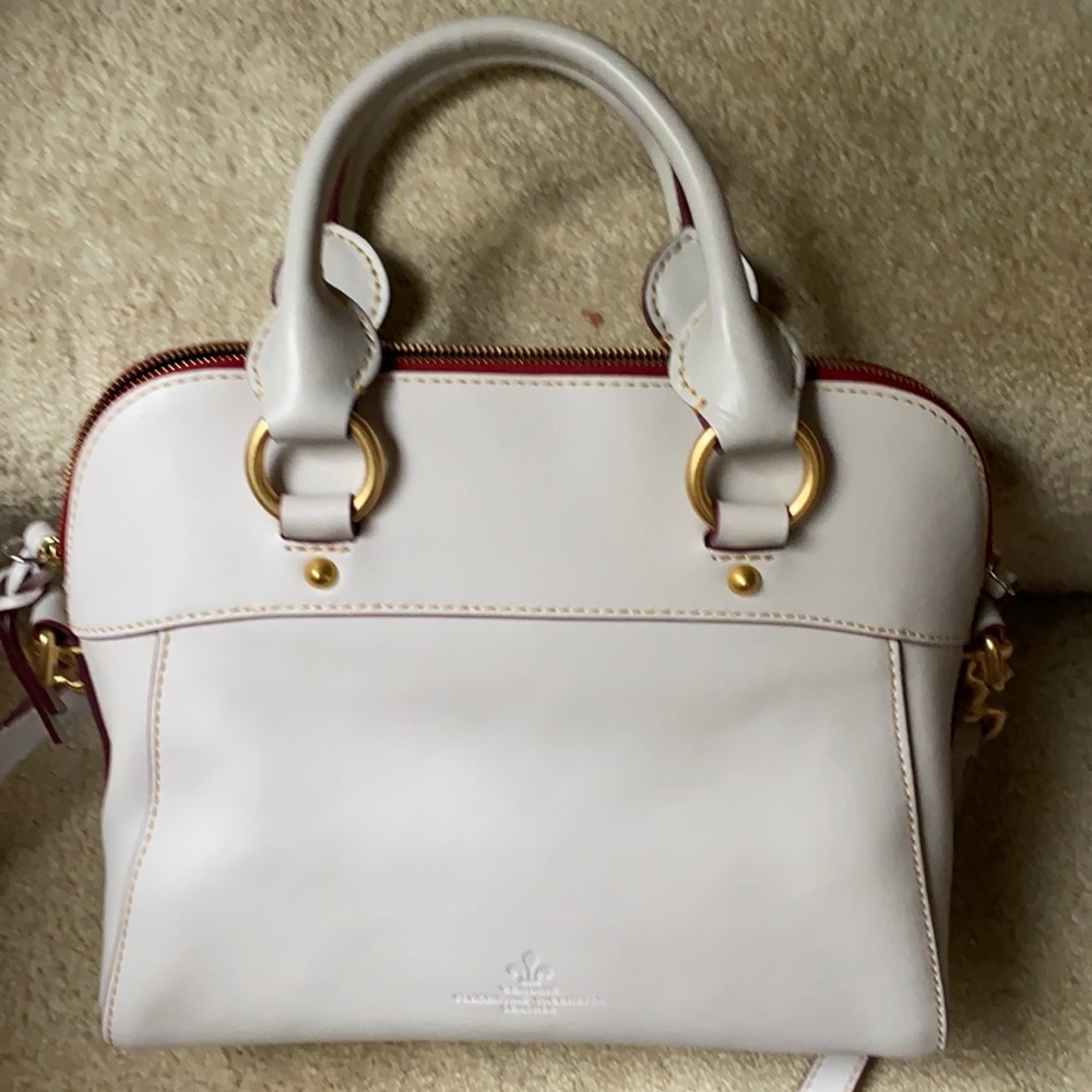 Dooney and Bourke Florentine Cameron satchel in ecru